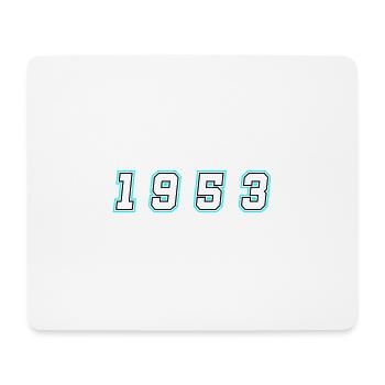 1953 Jahr Zahl - Mousepad (Querformat) - Weiß - Vorne
