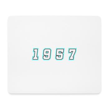 1957 Year Number - Mouse Pad (horizontal) - white - Front