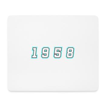 1958 Year Number - Mouse Pad (horizontal) - white - Front