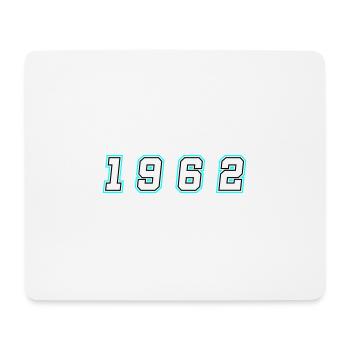 1962 Jahr Zahl - Mousepad (Querformat) - Weiß - Vorne