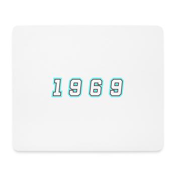 1969 Jahr Zahl - Mousepad (Querformat) - Weiß - Vorne