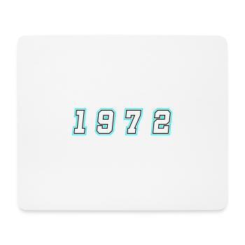 1972 Jahr Zahl - Mousepad (Querformat) - Weiß - Vorne