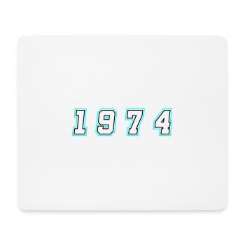 1974 Year Number - Mouse Pad (horizontal) - white - Front