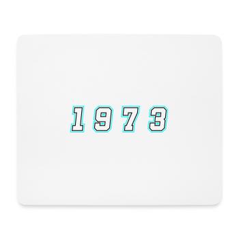 1973 Jahr Zahl - Mousepad (Querformat) - Weiß - Vorne