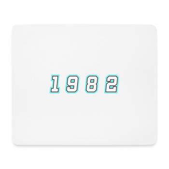 1982 Jahr Zahl - Mousepad (Querformat) - Weiß - Vorne