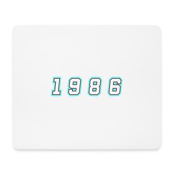 1986 Year Number - Mouse Pad (horizontal) - white - Front