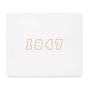 1947 Jahr Zahl - Mousepad (Querformat) - Weiß - Vorne