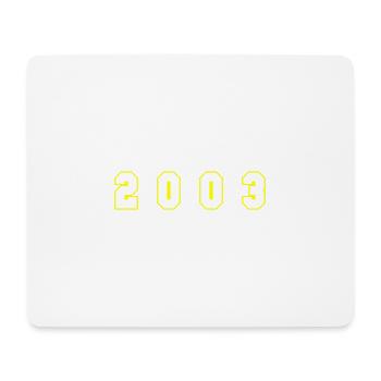 2003 Year Number - Mouse Pad (horizontal) - white - Front