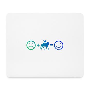 Voltige par équipes, art équestre, gymnastique artistique sur le Pfer - Tapis de souris (format paysage) - blanc - Devant