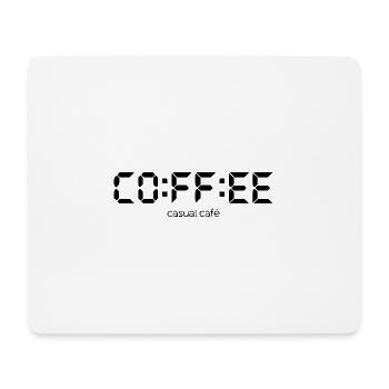 Coffee Time Minimalistischer Vintage-Kaffeeliebhaber - Mousepad (Querformat) - Weiß - Vorne