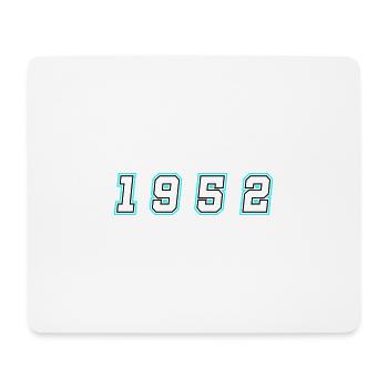 1952 Year Number - Mouse Pad (horizontal) - white - Front