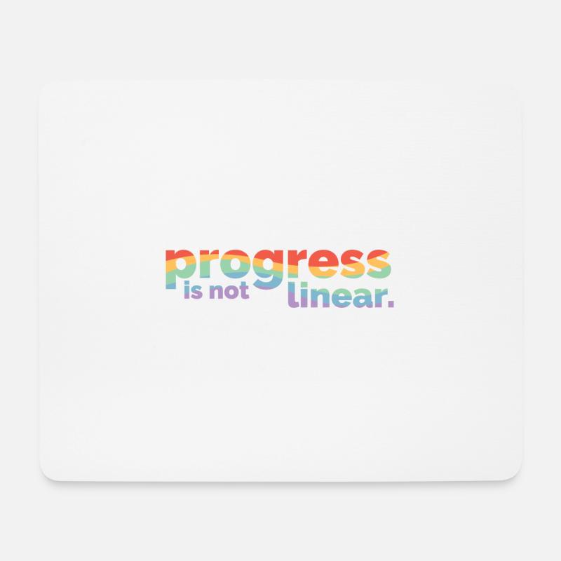 ABA Therapist Progress Is Not Linear Behavioral - Mousepad (Querformat) - Weiß