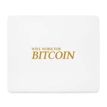 Fonctionnera pour Bitcoin - Tapis de souris (format paysage) - blanc - Devant