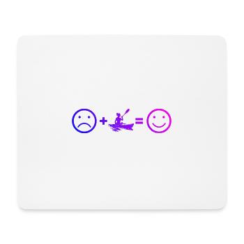 Kayak Kayak Femmes Hommes Kayak Canoë - Tapis de souris (format paysage) - blanc - Devant