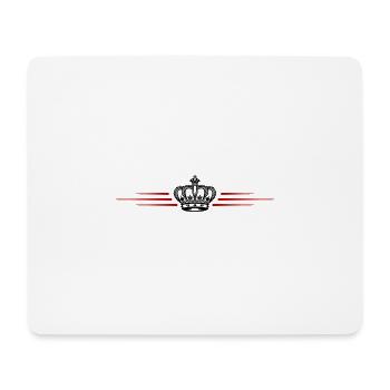 Krone Linie Element - Mousepad (Querformat) - Weiß - Vorne