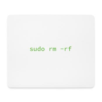 sudo rm -rf Don_t try thi... Programmierer & Nerd - Mousepad (Querformat) - Weiß - Vorne