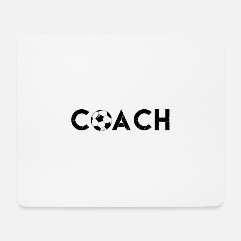Fußballtrainer | Trainer Fußballtrainer Geschenk - Mousepad (Querformat) - Weiß