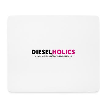 Dieselholics schwarz pink - Mousepad (Querformat) - Weiß - Vorne