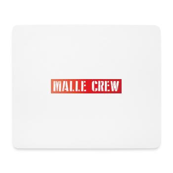 Malle Crew - Mouse Pad (horizontal) - white - Front