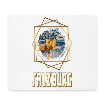 Salzburg Österreich Skyline Stadt Heimat Liebe - Mousepad (Querformat) - Weiß - Vorne