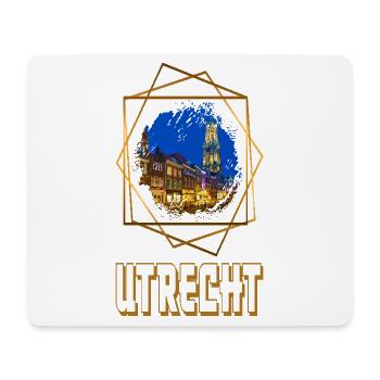 Utrecht Niederlande Holland Skyline Stadt Gold - Mousepad (Querformat) - Weiß - Vorne