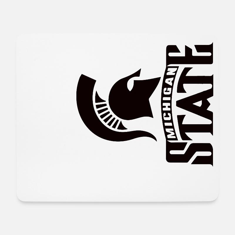 Michigan State - Tapis de souris (format paysage) - blanc
