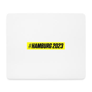 Hamburg 2023 - Mousepad (Querformat) - Weiß - Vorne