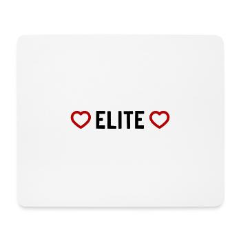 Elite Herz - Mousepad (Querformat) - Weiß - Vorne