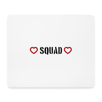 Squad Herz - Mousepad (Querformat) - Weiß - Vorne