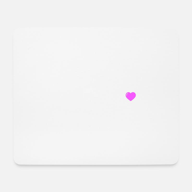 Einzelstück Herz - Mousepad (Querformat) - Weiß