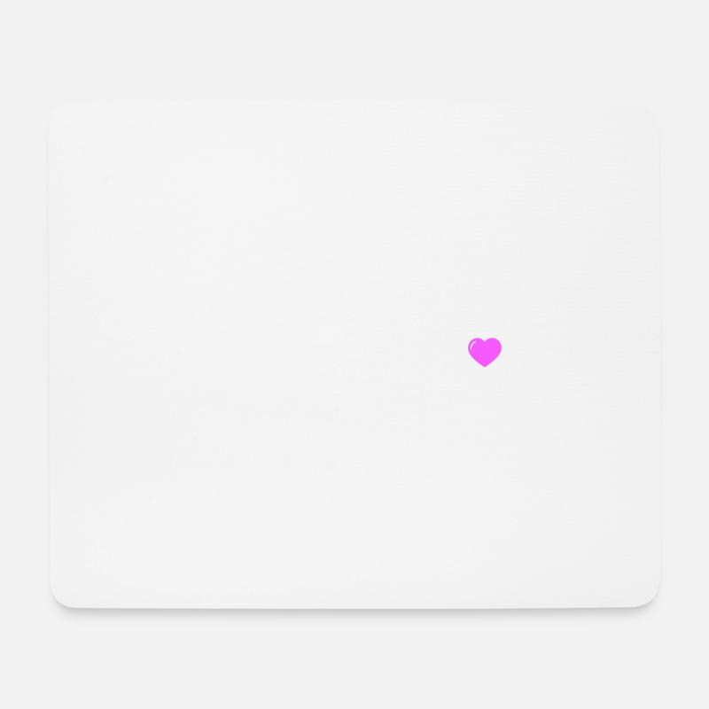 Freundschaft Herz - Mousepad (Querformat) - Weiß
