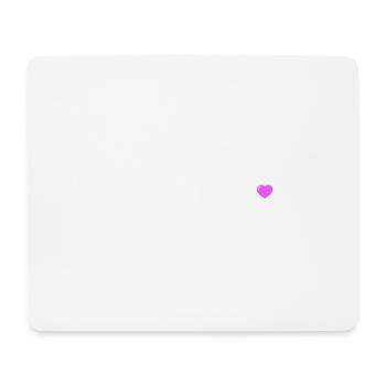 Herzensmensch Herz - Mousepad (Querformat) - Weiß - Vorne
