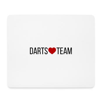 Darts Team Herz - Mousepad (Querformat) - Weiß - Vorne