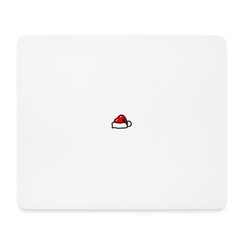 Symbole de Noël Chapeau de Père Noël - Tapis de souris (format paysage) - blanc - Devant