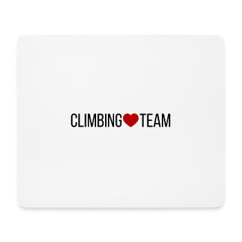 Climbing Team Heart - Mouse Pad (horizontal) - white - Front
