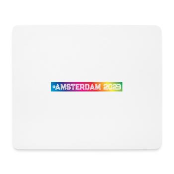 Amsterdam 2023 Colorful - Mouse Pad (horizontal) - white - Front