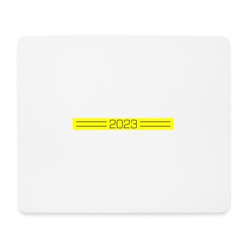 2023 Strich - Mousepad (Querformat) - Weiß - Vorne