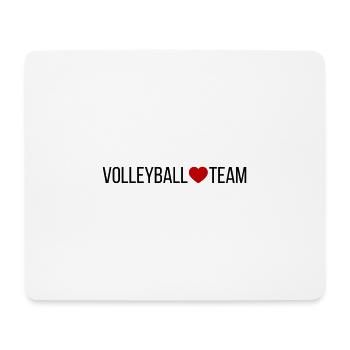 Volleyball Team Heart - Mouse Pad (horizontal) - white - Front