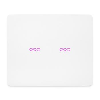Beste Mama Herz Liebe - Mousepad (Querformat) - Weiß - Vorne