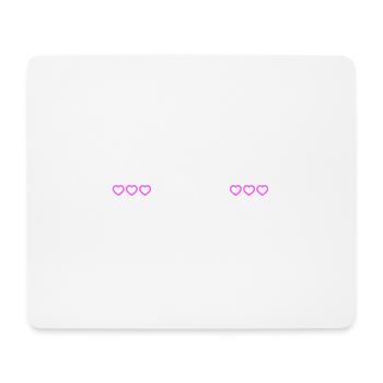 Crew Mitglied Herz Liebe - Mousepad (Querformat) - Weiß - Vorne