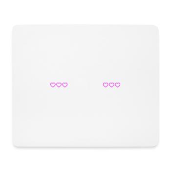 Crew Mitglied Herz Liebe - Mousepad (Querformat) - Weiß - Vorne