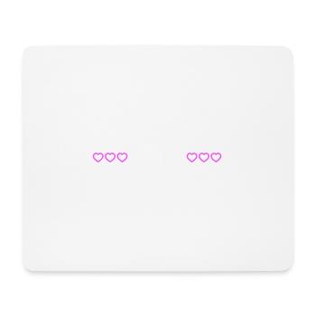 Elite Team Herz Liebe - Mousepad (Querformat) - Weiß - Vorne