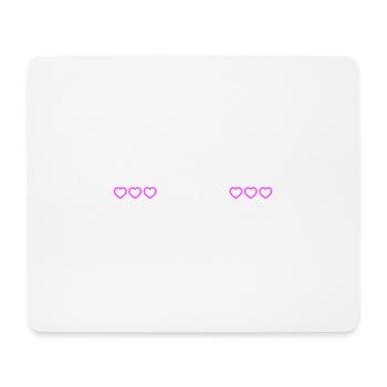 Elite Team Herz Liebe - Mousepad (Querformat) - Weiß - Vorne