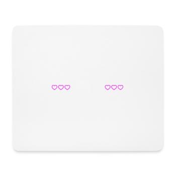 Fermier Fille Fille Coeur Amour - Tapis de souris (format paysage) - blanc - Devant