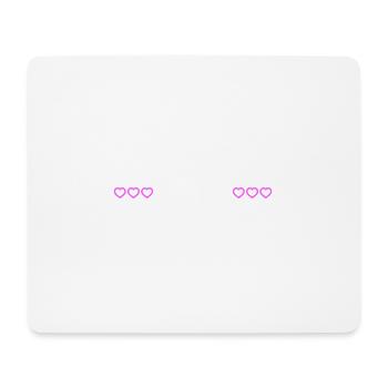 Team Member Heart Love - Mouse Pad (horizontal) - white - Front