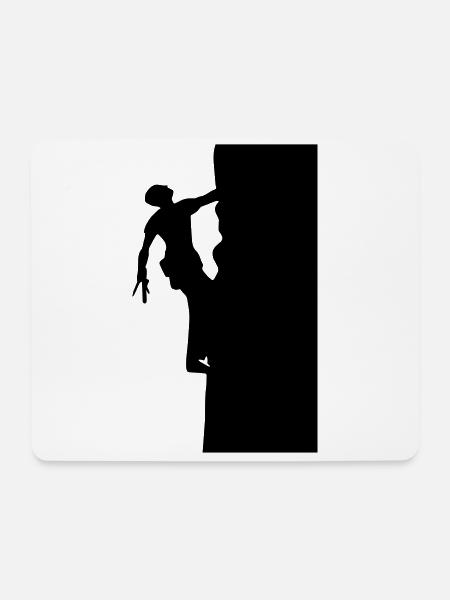 Climbing mountain climbing - Mouse Pad (horizontal) - white