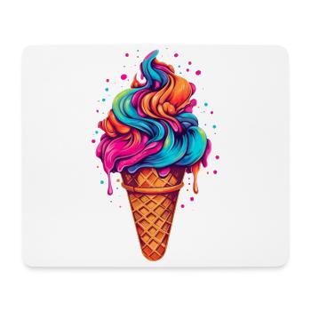Retro Eiscream Eis Waffeleis für eine Eis - Mousepad (Querformat) - Weiß - Vorne