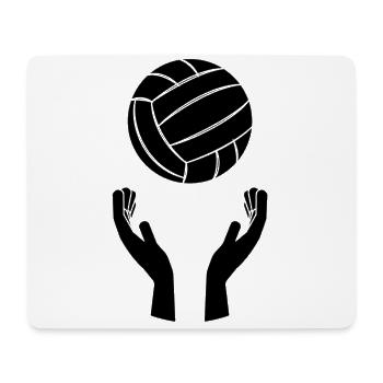 Volleyball Balle avec les mains Volleyball Jeu Sports - Tapis de souris (format paysage) - blanc - Devant