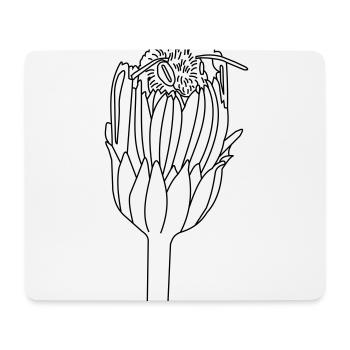 Bourdon en fleurs - Tapis de souris (format paysage) - blanc - Devant