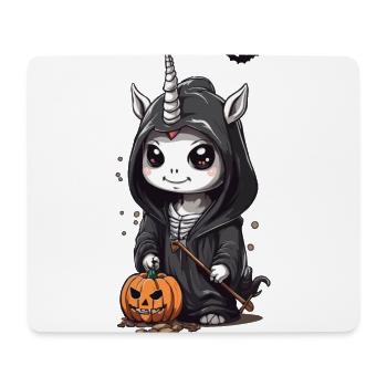 Kawaii Halloween Licorne Grim Reaper Design - Tapis de souris (format paysage) - blanc - Devant